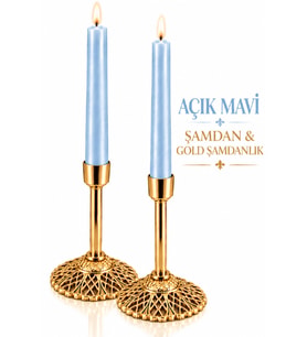 Gold Şamdan 2'li Set Şamdanlık Dekoratif Mumluk Düğün Nişan Söz Masa Dekoru Mum Ve Mumluk Dekoratif Şamdan Paslanmaz Kaplama Metal Modern ve Klasik Mum Tutacağı