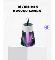 Şarjlı Mor Işıklı Sivrisinek Öldürücü Lamba – Sessiz ve Kimyasal İçermez
