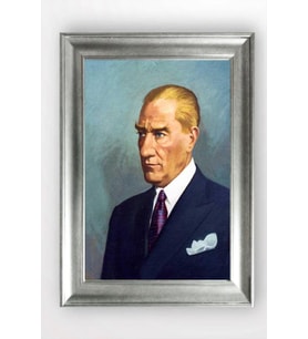 Gümüş Çerçeveli Atatürk Tablo cv823