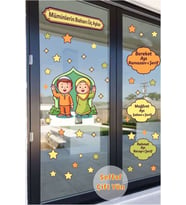 Üç Aylar Recep Şaban Ramazan Ayı Temalı Öğretici Şeffaf Çift Yön Sticker Seti