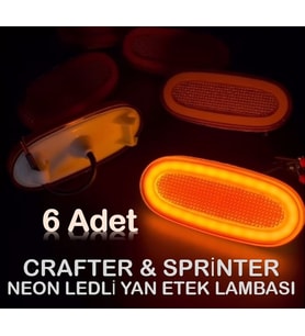 6 Adet Sprinter Crafter Uyumlu Neon Ledli Yan Etek Lambası