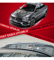 Fiat Egea Bagaj Üstü Slim Yarasa Spoiler Parlak Siyah