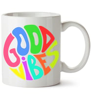 Good Vibes Baskılı Porselen Kupa Bardak