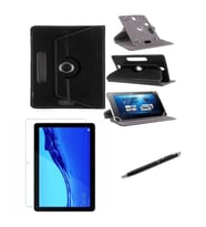 Redmi Pad 6 Tablet Uyumlu Standlı Tablet Kılıfı+Nano Kırılmaz Ekran Koruyucu+Dokunmatik Kalem (Siyah)