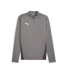 Puma Teamgoal Training 1/4 Zip To Erkek Futbol Uzun Kollu Antrenman Tişörtü 65862913 Gri