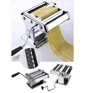 Küçük Boy Paslanmaz Çelik Manuel Erişte Ve Makarna Makinesı 150mm VD6175