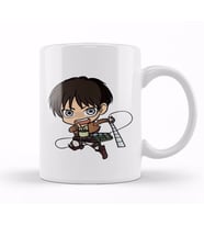 Attack On Titan Chibi Eren Kupa Bardak Porselen
