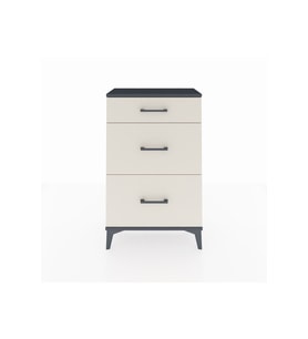 Arges Komodin 3 Çekmeceli 60x30x96 Antrasit-Aytaşı