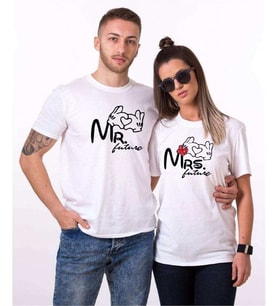 Tshirthane Mr. Mrs. Future Sevgili Kombinleri Tshirt Kombini (Tek Ürün Fiyatıdır.)