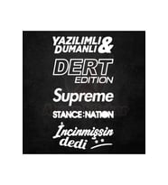 Oto Arka Cam Sticker Model 18 Beyaz 20*37 Cm