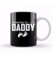 Cute Promoted To Daddy Pregnancy Announcement Kupa Bardak Porselen