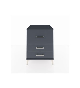 Kronos Komodin 3 Çekmeceli 60x59x80 Antrasit-Antrasit