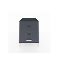 Kronos Komodin 3 Çekmeceli 60x59x80 Antrasit-Antrasit