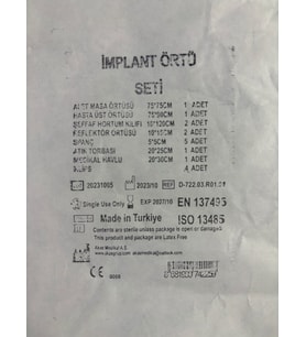 Cerrahi Steril İmplant Örtü Seti