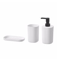 Banyo Sabunluk Seti IKEA Beyaz Sıvı Sabunluk Takımı