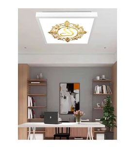 Gold Desenli Kare 60watt led aydınlatma, Yeni mesil modern led avize, Güçlü ışık tasarruflu lamba