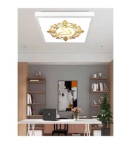 Gold Desenli Kare 60watt led aydınlatma, Yeni mesil modern led avize, Güçlü ışık tasarruflu lamba