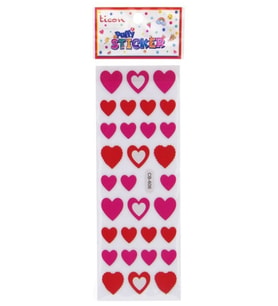 Ticon Pembe Kalpler Sticker - 3 adet