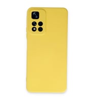 Xiaomi Redmi Note 11 Pro Plus 5g Kılıf Nano İçi Kadife Silikon - Sarı