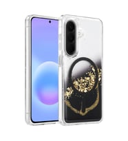 Onegif Samsung Galaxy A37 5g Lotus Simli Magsafe Kapak - Siyah