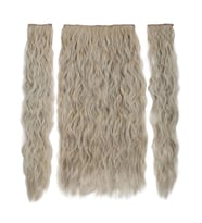 Fiber Sen Kabarık Daalı Yarım Ay + 2 Yan Çıt Çıt / Balköpüğü Platin Röfleli