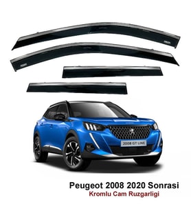 Peugeot 2008 Kromlu Cam Rüzgarlığı Niken 2020 Sonrası