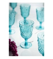 Akrilik Aquamarin Tekli Kadeh & Su Meşrubat Kahve Yanı Bardağı 450 ml ( Cam Değildir )