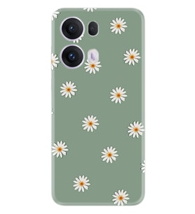 Oppo Reno 13 Pro Kılıf Boutique Baskılı Resimli Yeşil Papatyalar Pcode -041