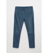 Kadın Yüksek Bel Beli Lastikli Mavi Tayt Jean Pantolon