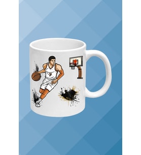 Basketboll Temalı Basket Sever Kupa Bardak Çay Kahve Fincanı-1