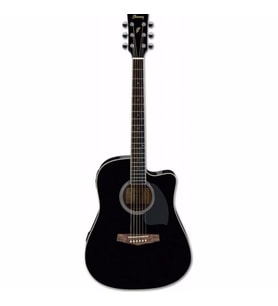 Ibanez PF15ECE-BK Elektro Akustik Gitar