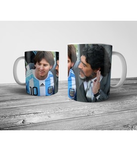 Pixxa Futbolun Efsaneleri Ronaldo Messi Pele Maradona Zidane Kupa Bardak Model 3