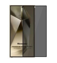 Microsonic Samsung Galaxy S25 Ultra Privacy 5D Gizlilik Filtreli Cam Ekran Koruyucu Siyah