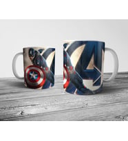 Pixxa Captain America Kaptan Amerika Kupa Bardak Model 3