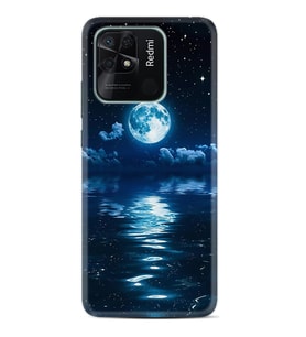 Xiaomi Redmi Note 7 8 9 Pro 10 2022 10 Pro 10S Kılıf Desenli Silikon Night Moon 1133