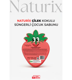 Çilek Şekilli Süngerli Çocuk Sabunu 130Gr