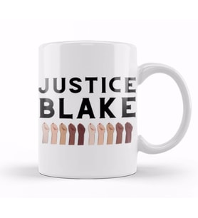 JUSTICE HAS PREVAILED George Floyd Black Lives Matter 2021 Kupa Bardak Porselen