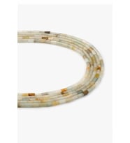 Amazonit Doğal Taş Parlak Silindir Kesim 2x4mm Dizi [AA]