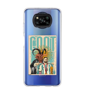 Poco X3 NFC Uyumlu Lionel Messi Desenli Şeffaf Telefon Kılıfı