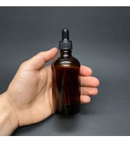100Ml Kahverengi Cam Damlalıklı Şişe , Siyah Plastik Kapak , 100Cc Amber Cam Damlalıklı Şişe x 6 Adet