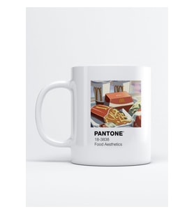 Pantone Food Aesthetics Baskılı Porselen Kupa Bardak
