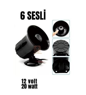 ModaCar Alarm Sireni 6 Değişik Sesli