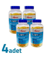 Balen Omega 3 Norveç Balık Yağı Trigliserid 1380MG x 200 Kapsül x 4 Kutu  (Sarı)