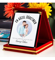Öğretmenle Günü Plaketi, Kişiye Özel Plaket, Fotoğraflı plaket