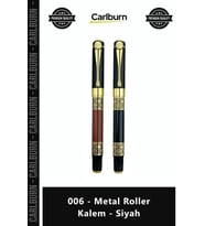 Özel Üretim Kurumsal Hediye Lüks Kaliteli Şık Ofis Tasarım Promosyon 006 Metal Roller Kalem Siyah