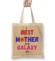 BEST MOM Mommy Flower Mothers Day 2021 Bez Çanta Uzun Saplı