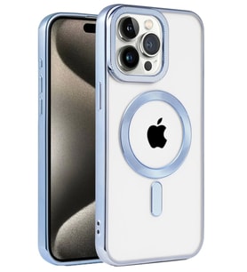 Newface Apple iPhone 14 Pro Max Kılıf Kronos Magsafe Kapak - Sierra Blue