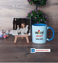 Endüstri Mühendisi Fotoğraflı Dekoratif Taş, Kupa Bardak Beyaz Hediye (Model 4)