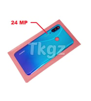 Tkgz Huawei Uyumlu P30 Lite Arka Pil Batarya Kapağı ( Kamera Lensli 24 MP) MAVİ
