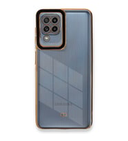 Samsung Galaxy A22 Kılıf Liva Lens Silikon - Siyah